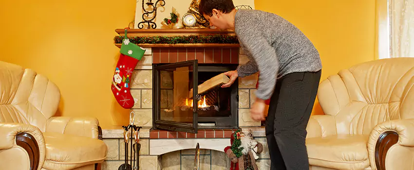 Rusted Metal Fireplace Restoration in Corinth, Mississippi